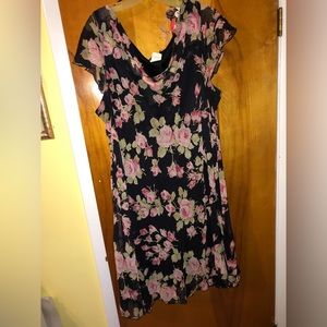 Shorter flirty flowy dress